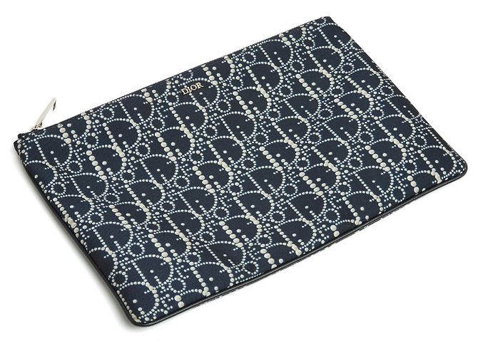 Clutch Perla Nera Oblique Giornaliero Christian Dior Nero - vista 2