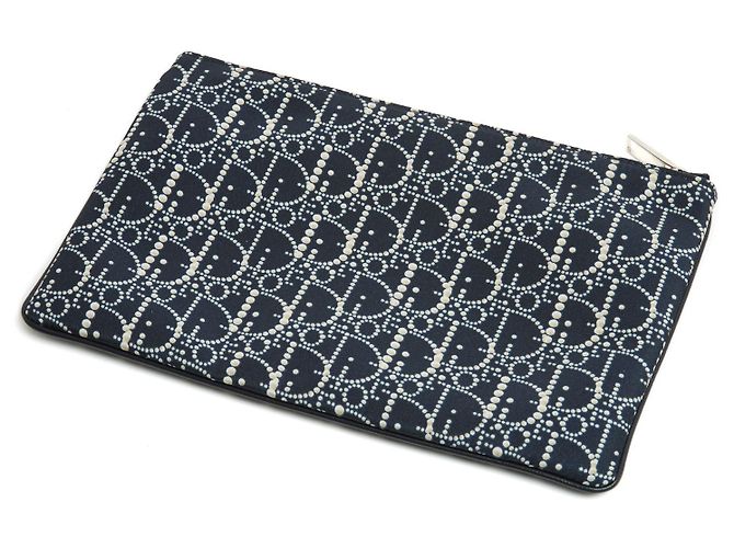 Clutch Perla Nera Oblique Giornaliero Christian Dior Nero - vista 4