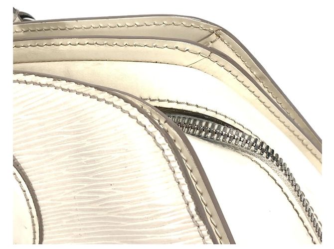 Boston Bag PM Pont Neuf Epi Louis Vuitton Weiß Aus weiß - Ansicht 3