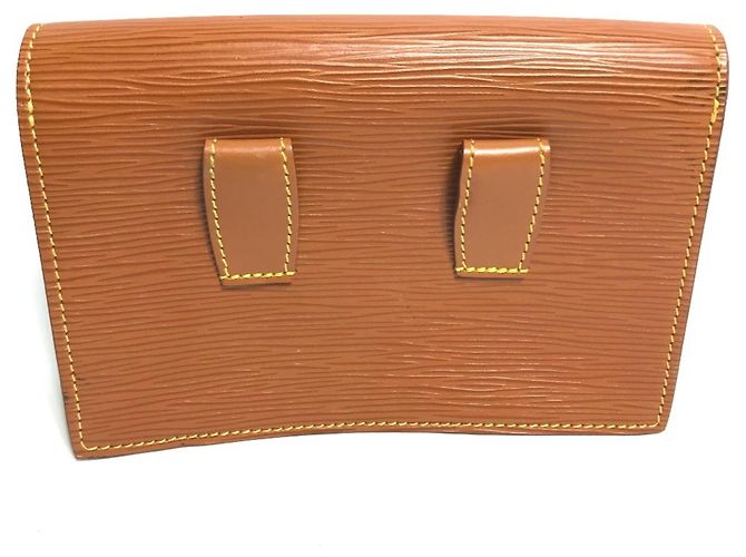 Pochette Tilsit Epi Santur Louis Vuitton Marrone - vista 2