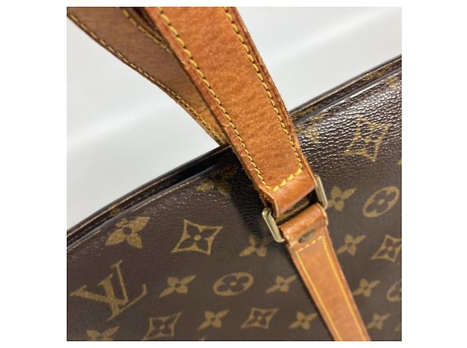 Borsa Tote Babylon Monogram Louis Vuitton Marrone Monogramma - vista 9