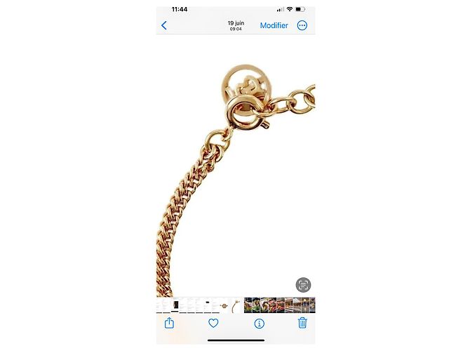 Bracciale Burberry Thomas Burberry Monogramma Cristalli Dorato D'oro - vista 10