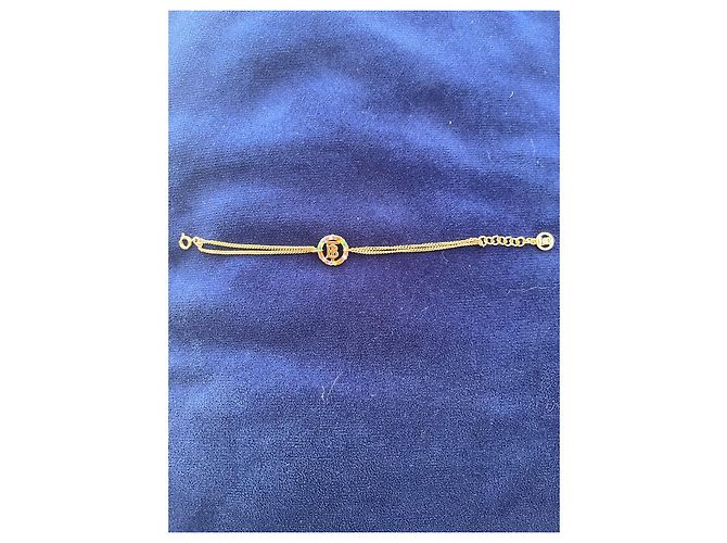 Bracciale Burberry Thomas Burberry Monogramma Cristalli Dorato D'oro - vista 7
