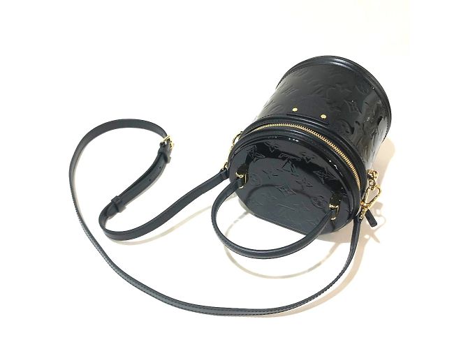 Borsa Louis Vuitton Monogram Vernis Cannes PM Nero - vista 10