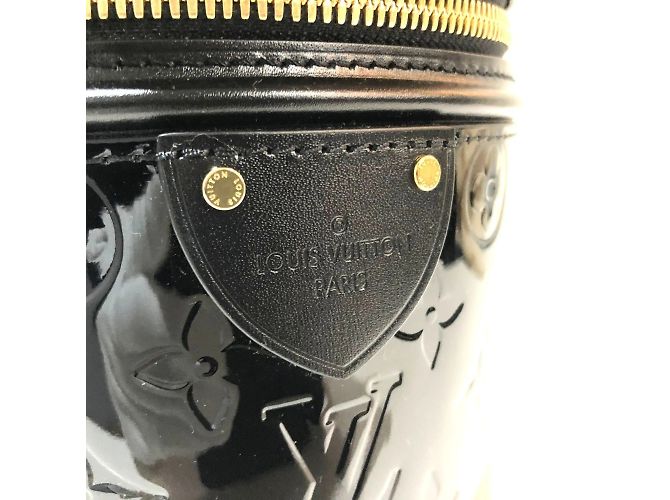 Borsa Louis Vuitton Monogram Vernis Cannes PM Nero - vista 3