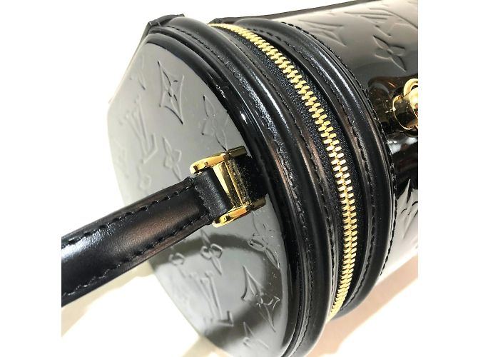 Borsa Louis Vuitton Monogram Vernis Cannes PM Nero - vista 5