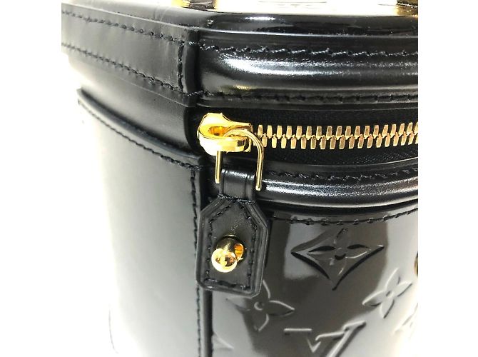 Borsa Louis Vuitton Monogram Vernis Cannes PM Nero - vista 7