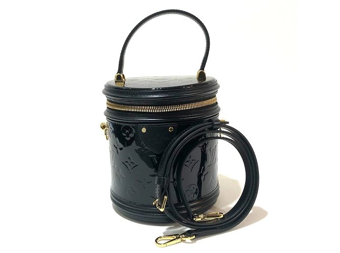 Borsa Louis Vuitton Monogram Vernis Cannes PM Nero - vista 9