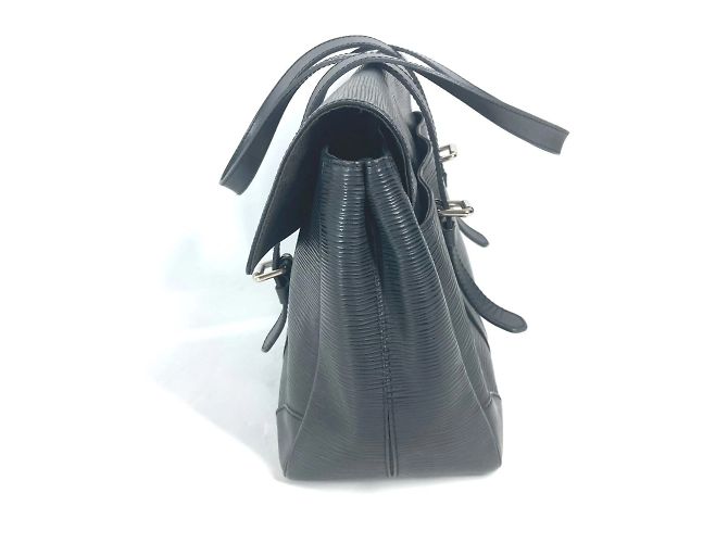 Borsa Tote Louis Vuitton Epi Segur MM Nero - vista 4