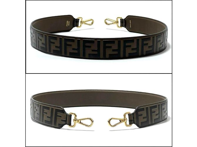 Fendi Leder Schultergurt Braun - Ansicht 2