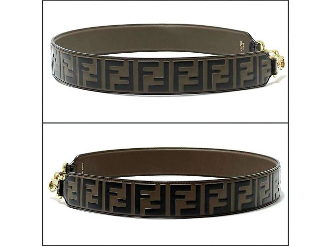 Fendi Leder Schultergurt Braun - Ansicht 3