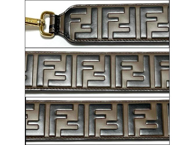 Fendi Leder Schultergurt Braun - Ansicht 4
