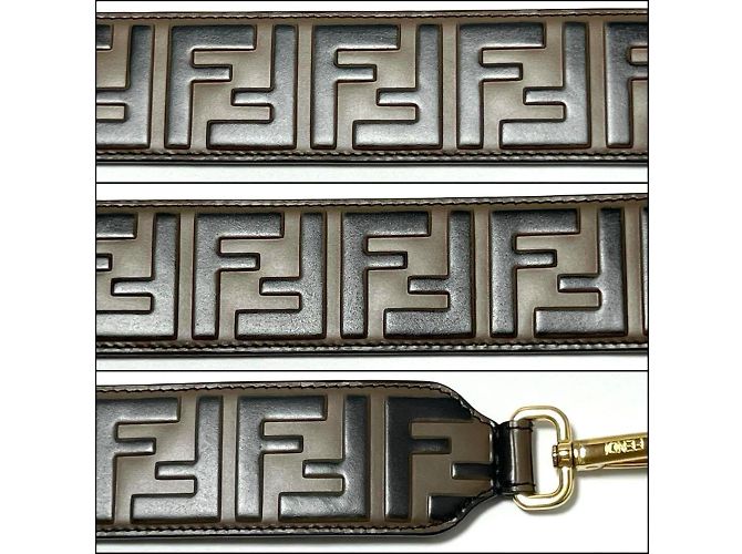 Fendi Leder Schultergurt Braun - Ansicht 5