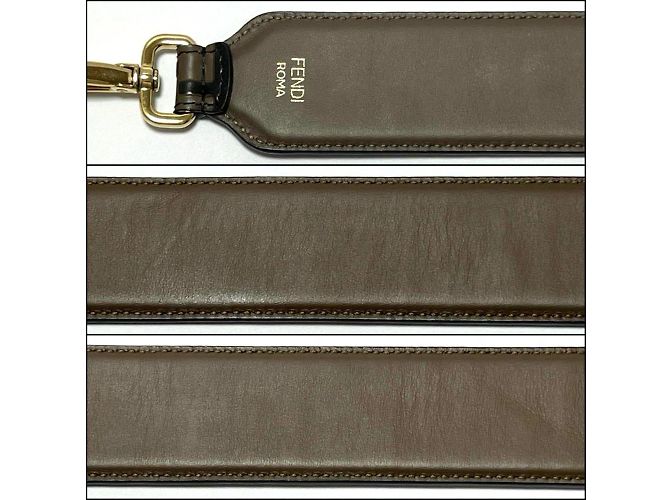 Fendi Leder Schultergurt Braun - Ansicht 6