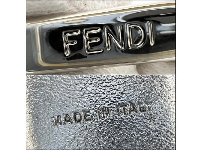 Mini borsa a mano Strap You da donna Fendi Argento - vista 10