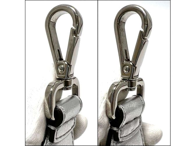 Mini borsa a mano Strap You da donna Fendi Argento - vista 7