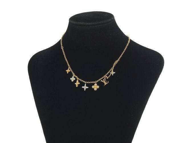 Collana Louis Vuitton LV Gram Motivo Iconico Argento D'oro - vista 5