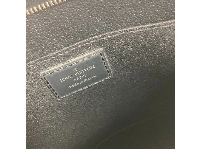 Borsa da toilette Poche in denim Epi Louis Vuitton Blu - vista 12