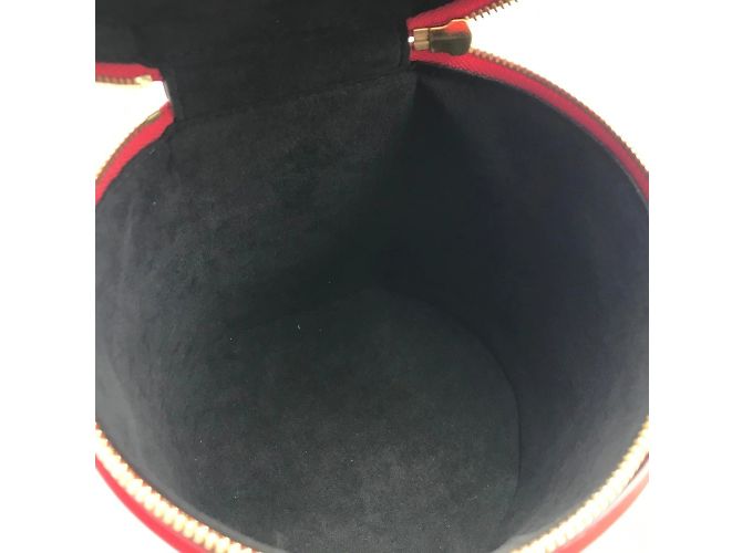 Borsa Louis Vuitton Monogram Vernis Cannes PM Rosso - vista 6
