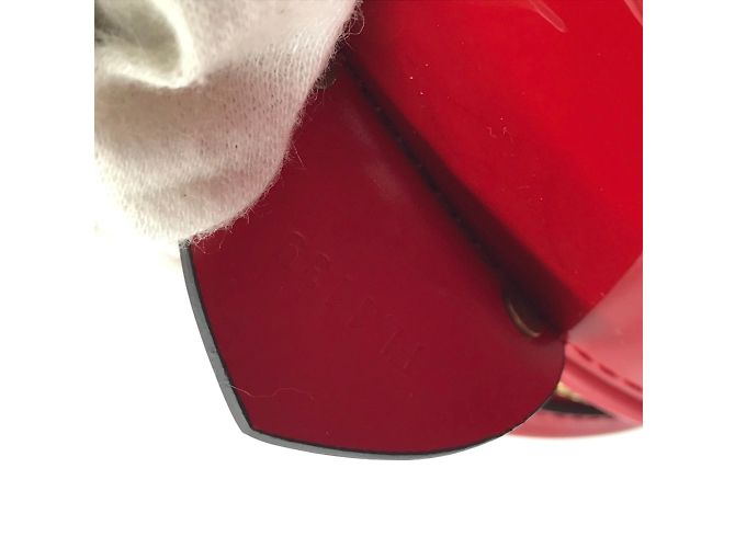 Borsa Louis Vuitton Monogram Vernis Cannes PM Rosso - vista 9