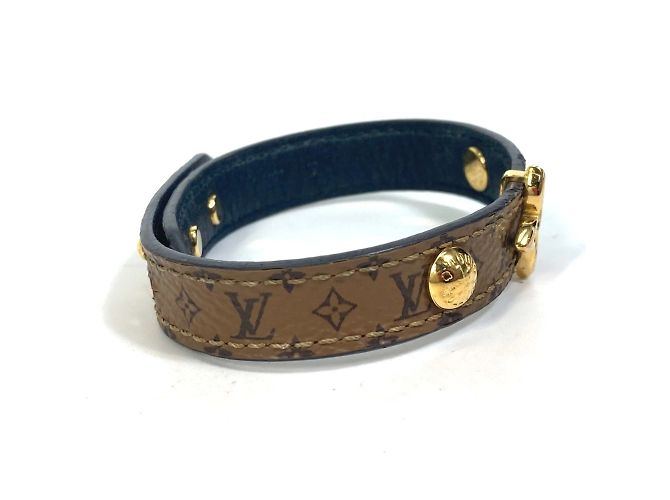 Bracciale charm Monogram inverso Louis Vuitton Marrone - vista 3