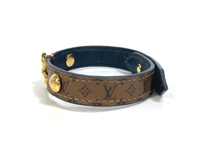 Bracciale charm Monogram inverso Louis Vuitton Marrone - vista 4
