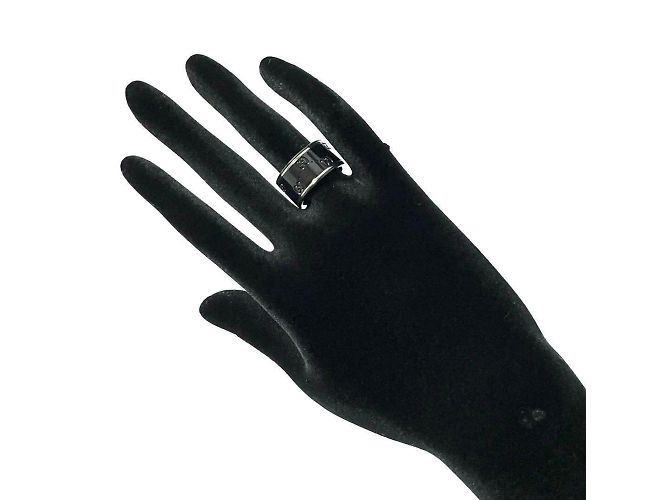 Anello Iconico GUCCI da uomo in oro bianco 18K - vista 10