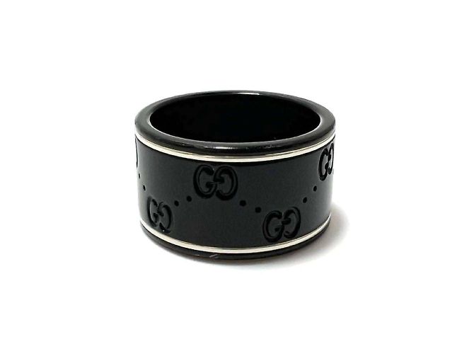 Anello Iconico GUCCI da uomo in oro bianco 18K - vista 3