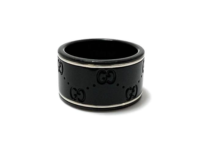 Anello Iconico GUCCI da uomo in oro bianco 18K - vista 4
