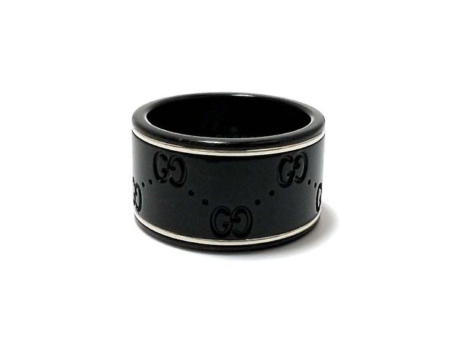 Anello Iconico GUCCI da uomo in oro bianco 18K - vista 5