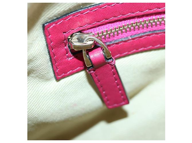 VALENTINO Borsa Clutch con Borchie in Pelle Rosa Oro Auth bs16650 D'oro - vista 21