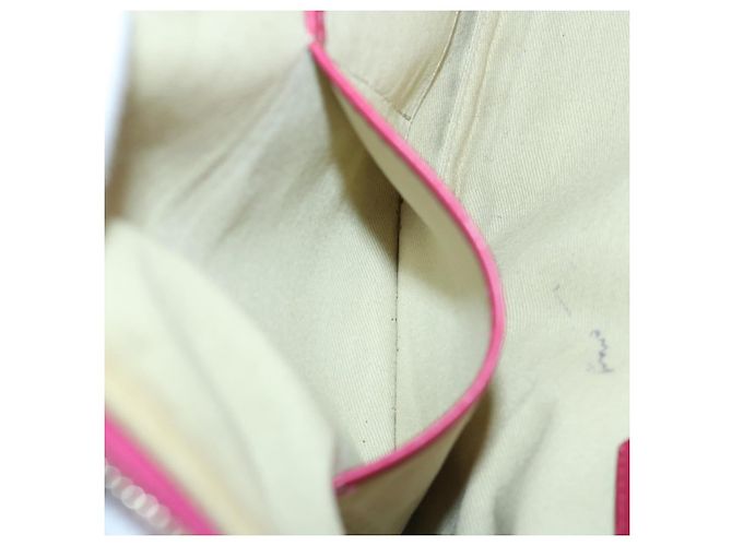 VALENTINO Borsa Clutch con Borchie in Pelle Rosa Oro Auth bs16650 D'oro - vista 22