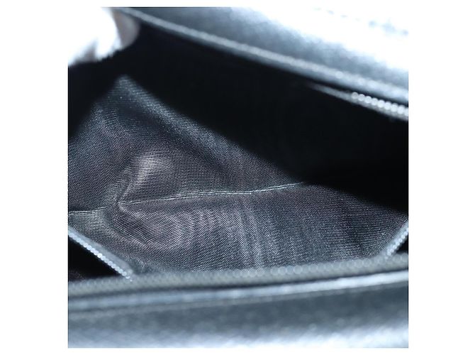 Borsa a mano in pelle nera Gianni Versace Auth bs16724 Nero - vista 22