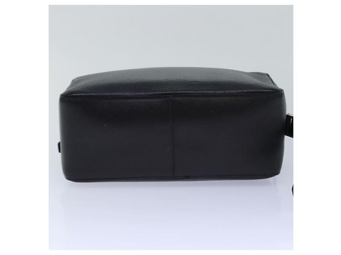 Borsa a mano in pelle nera Gianni Versace Auth bs16724 Nero - vista 8