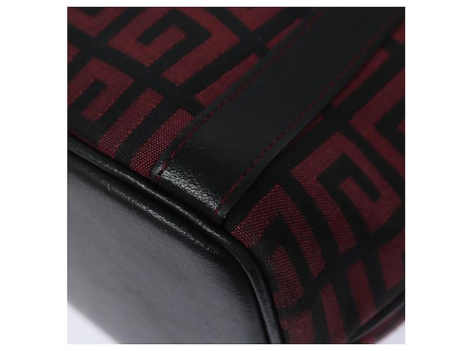 Borsa Tote GIVENCHY in tela rossa e oro Auth am6746 Rosso D'oro - vista 13