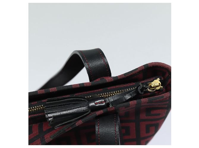 Borsa Tote GIVENCHY in tela rossa e oro Auth am6746 Rosso D'oro - vista 15