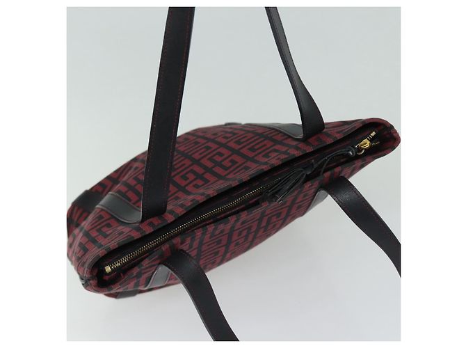 Borsa Tote GIVENCHY in tela rossa e oro Auth am6746 Rosso D'oro - vista 6