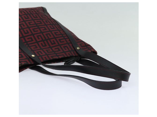 Borsa Tote GIVENCHY in tela rossa e oro Auth am6746 Rosso D'oro - vista 7