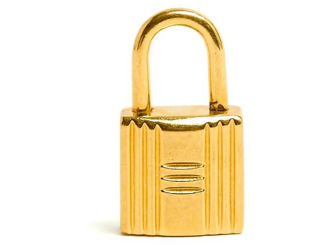 Pendente Mini Kelly di Hermès in Metallo Dorato XS D'oro - vista 2