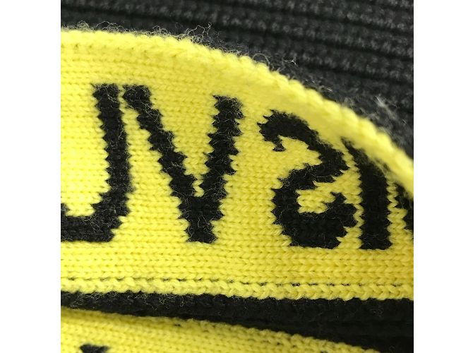 Sciarpa Infinity in Lana Bicolore Louis Vuitton Nero Giallo - vista 12