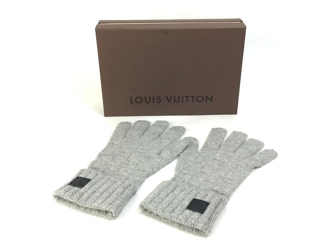 Guanti in cashmere Louis Vuitton Marrone - vista 10