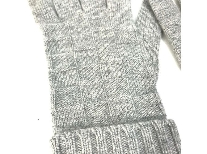Guanti in cashmere Louis Vuitton Marrone - vista 7