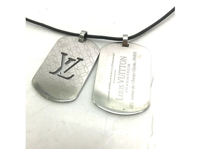Collana Louis Vuitton Champs Élysées GM Argento - vista 3