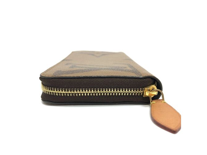Cartera Zippy Monogram Reverse Louis Vuitton Castaño - vista 3
