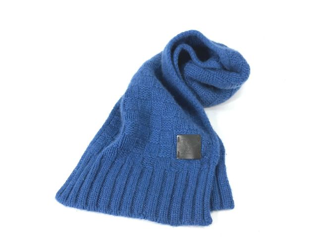 Sciarpa in cashmere Louis Vuitton Blu - vista 10