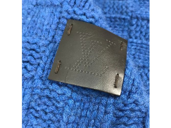 Sciarpa in cashmere Louis Vuitton Blu - vista 7