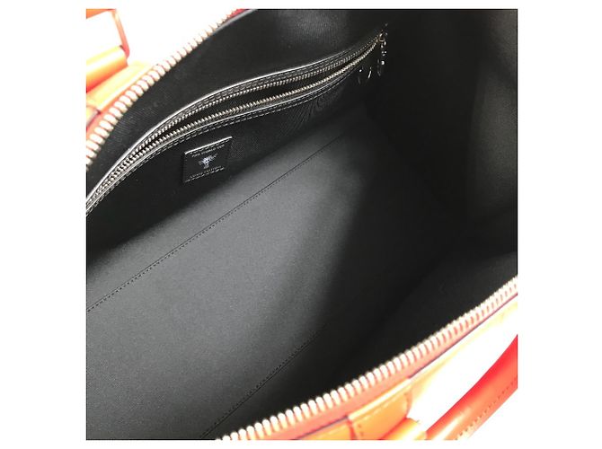 Borsa Boston in pelle Epi Louis Vuitton Rosso - vista 12