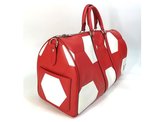Borsa Boston in pelle Epi Louis Vuitton Rosso - vista 3