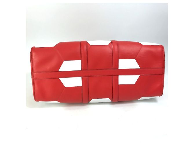 Borsa Boston in pelle Epi Louis Vuitton Rosso - vista 4