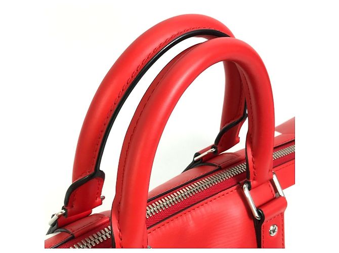 Borsa Boston in pelle Epi Louis Vuitton Rosso - vista 5